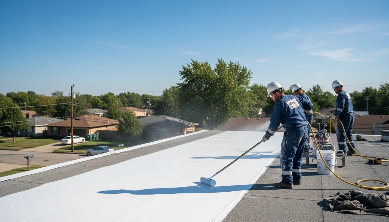 Commercial roof coating in Newton, IA near me